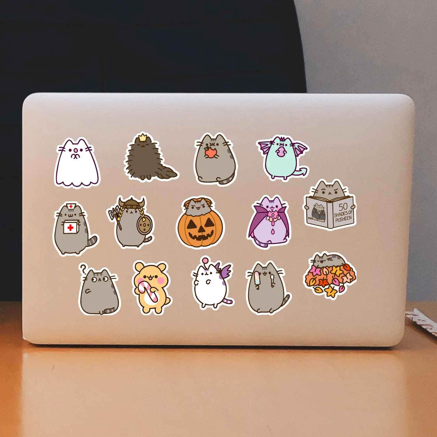 50 個かわいいかわいい分厚い猫ステッカーパックデカール文具スクラップブックノートブック電話日記落書き子供のステッカーおもちゃ