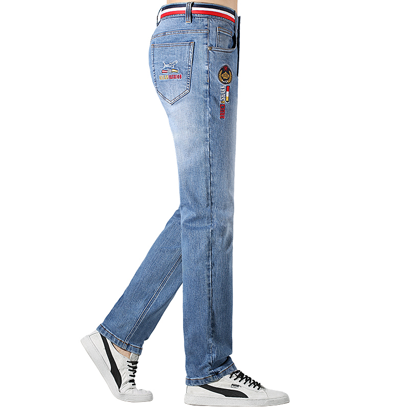 2024 pantalones vaqueros gruesos de invierno para hombre Bruce & Shark nuevos pantalones vaqueros holgados de pierna recta para hombre moda Casual pantalones vaqueros para hombre talla grande