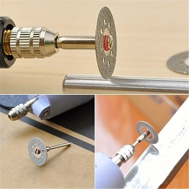 12 pçs/set 22mm hss disco de corte lâmina serra circular metal cortar ferramentas abrasivas para dremel ferramenta rotativa lâmina corte