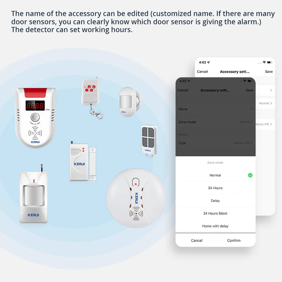 KERUI 120db Loudly Speaker Siren Alarm System WIFI Tuya Home Security Alarm With Motion Detector Door Sensor for House Burglar