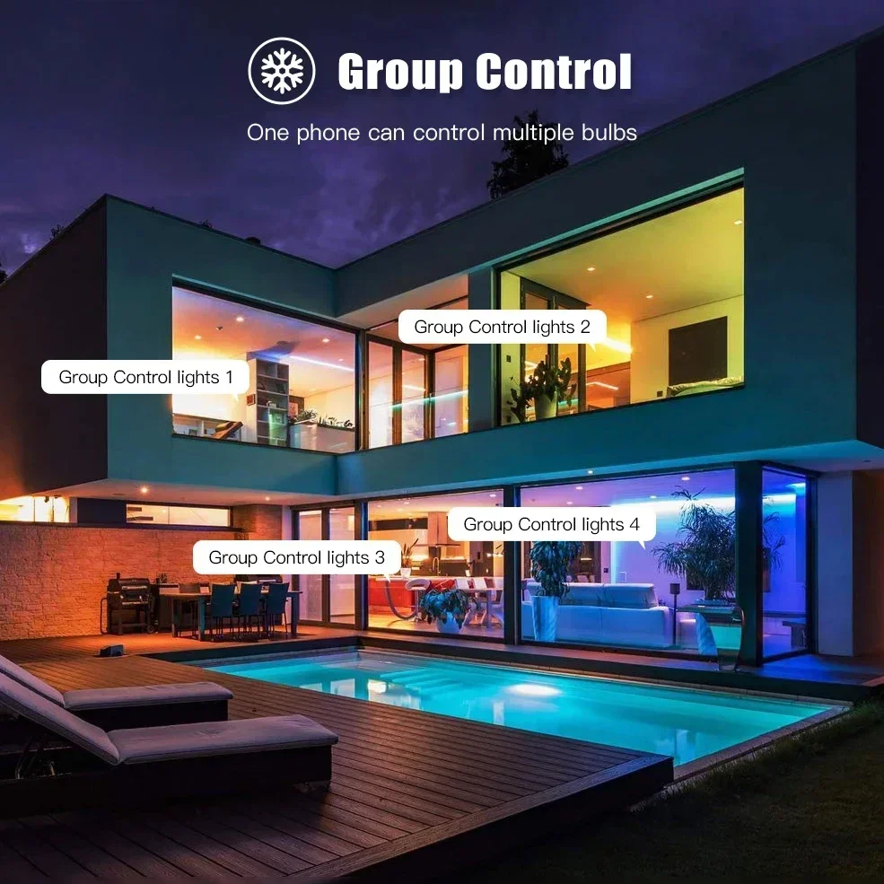 Ewelink GU10 WiFi Zigbee Smart RGB LED Spotlight Bulb APP Voice Control RGB CW WW Dimmable Lamp for Google Alexa AC 85-265V