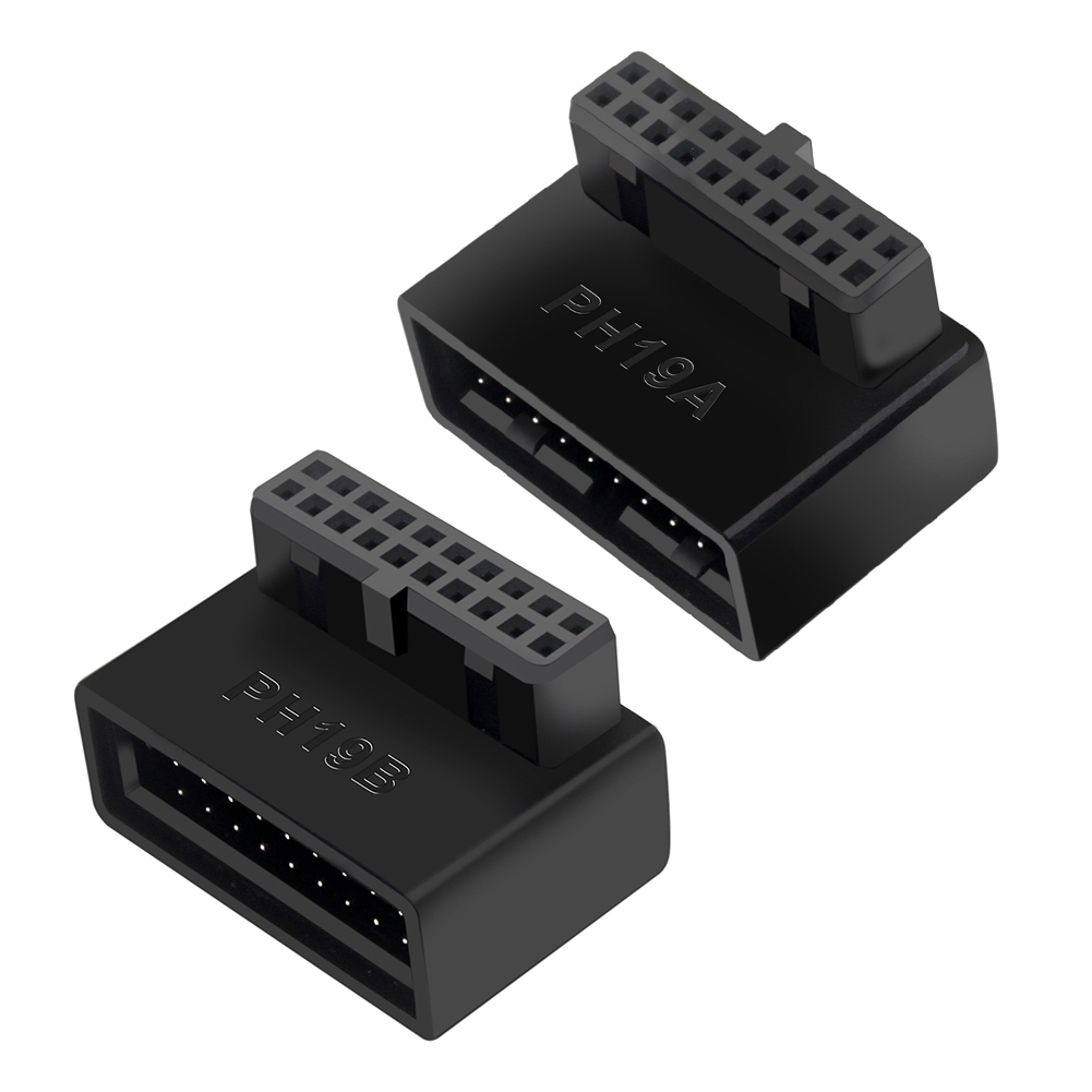 コンピュータマザーボードアダプター,USB 3.0, 19p,20p,90度コネクタ