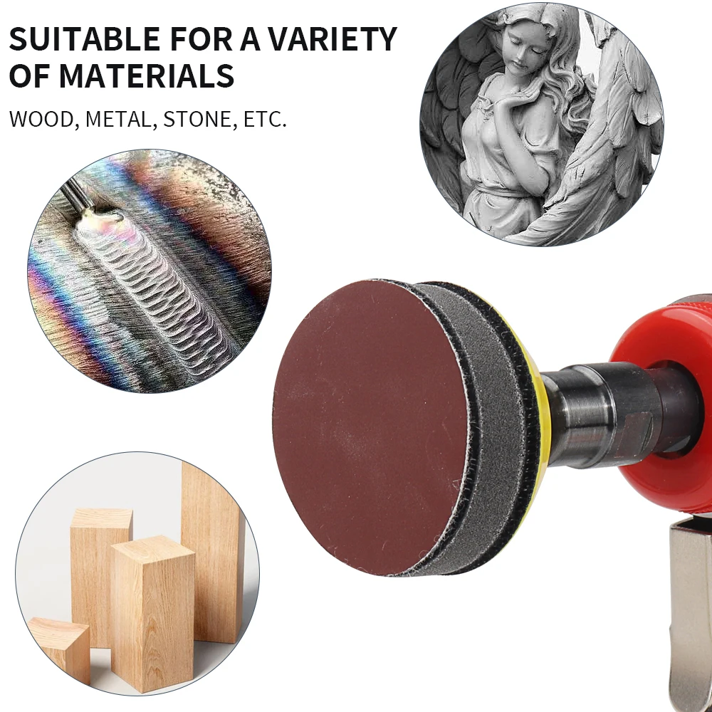 5pcs 2/3inch Soft Sponge Interface Pad Hook & Loop Sanding Pads Backing Plate For Sander Polishing Grinding Sanding Disc