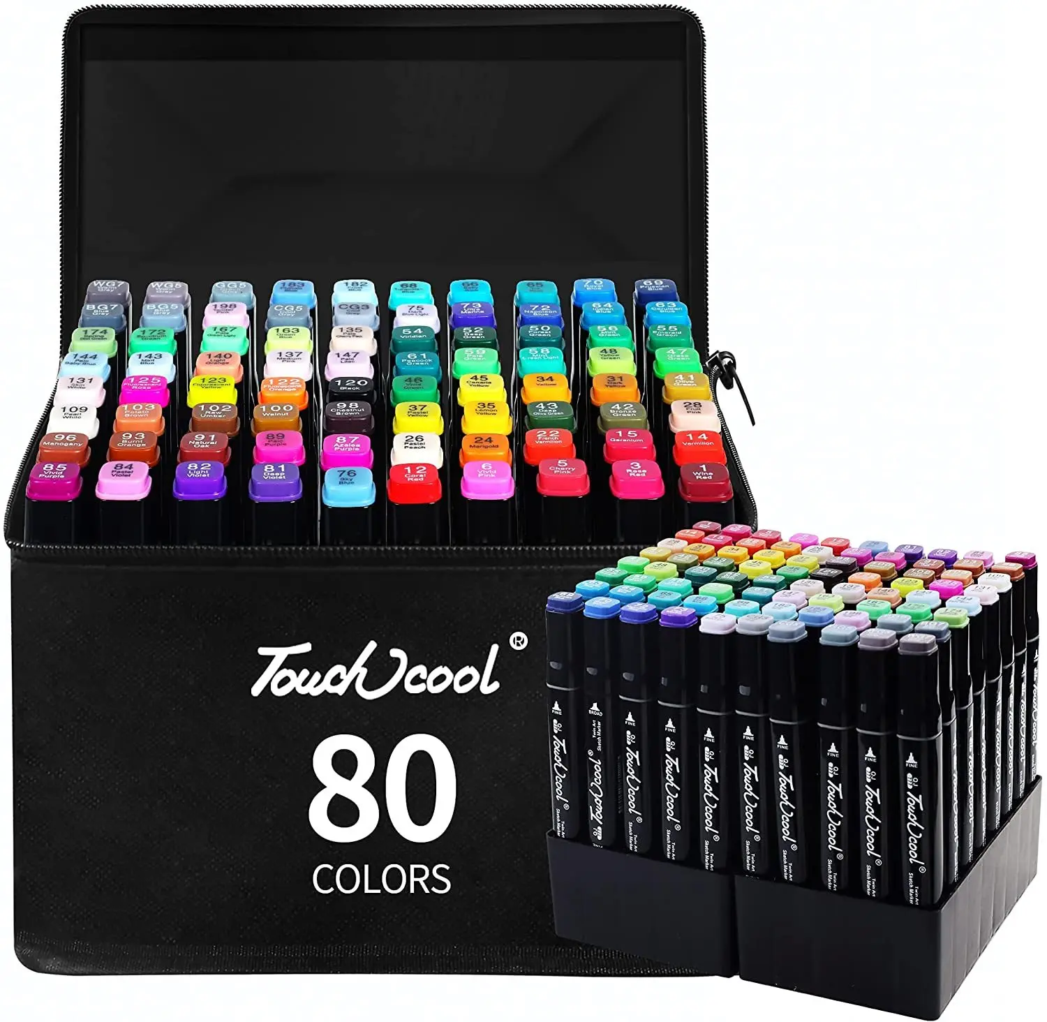 24-60 สีผิวมัน Art MARKER ชุดปากกาสําหรับวาด Double Headed Sketching เคล็ดลับเครื่องหมาย Graffiti มังงะโรงเรียนอุปกรณ์ศิลปะ