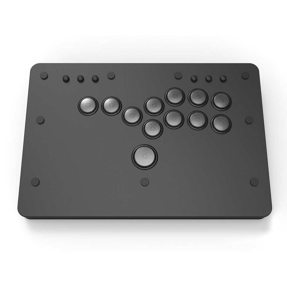 Punk Workshop Mini HitBox SOCD Fighting Stick Controller Mechanical Button Support PC/Android PS4 Xbox WII Switch Carbon Fiber