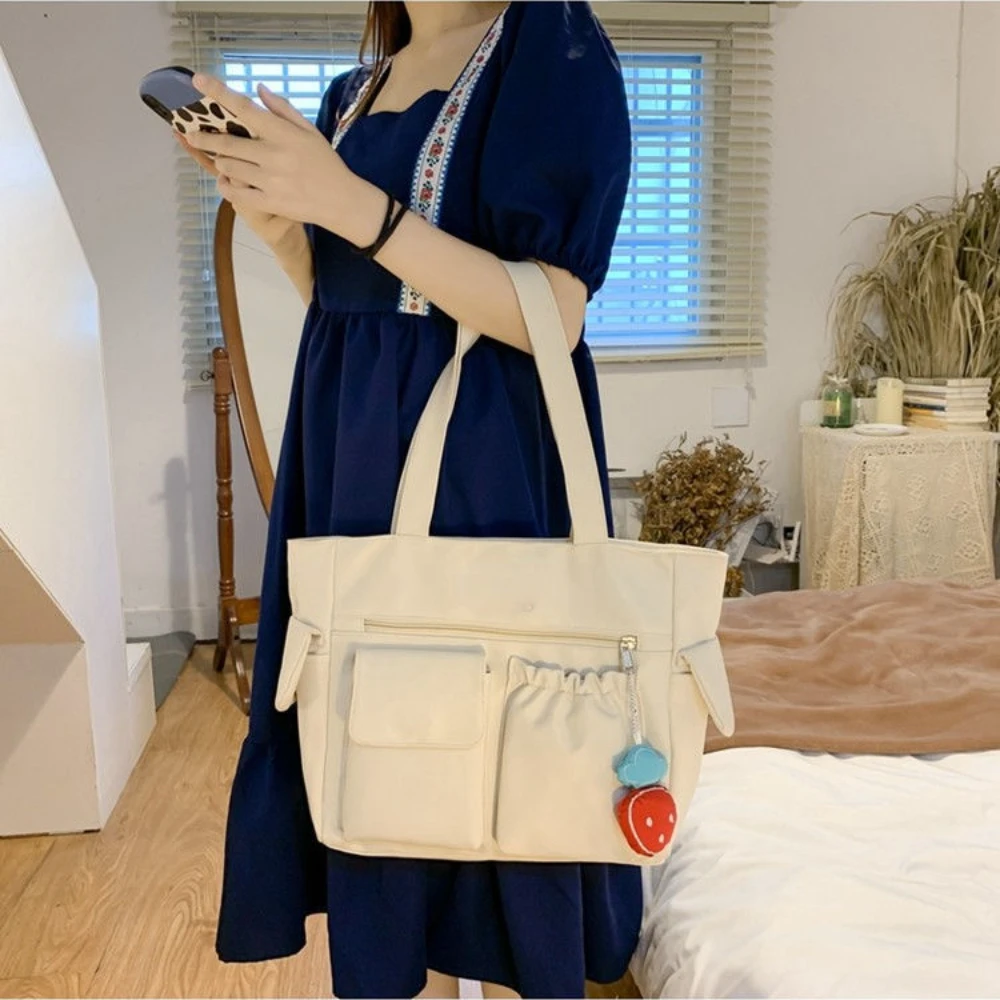 กระเป๋าผู้หญิงกระเป๋า Messenger Preppy กระเป๋าหนังสือนักเรียนไนลอนกระเป๋าสะพายกระเป๋าถือผู้หญิง
