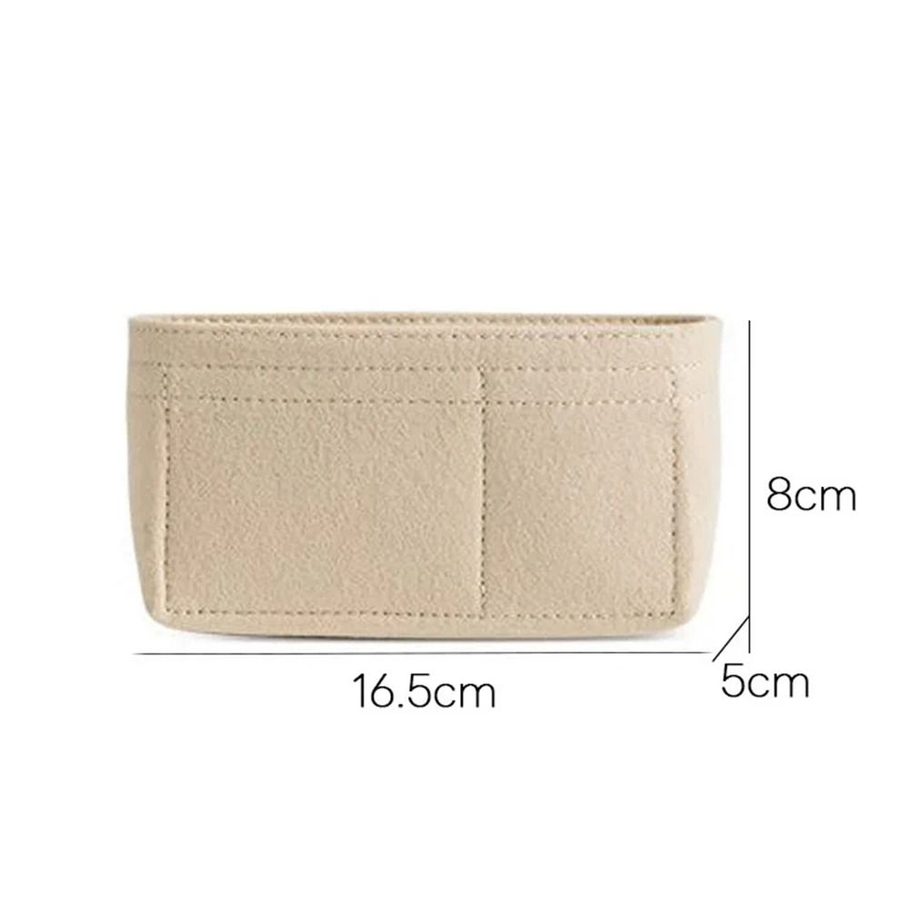 Portable Multi-Pocket Bag Organizer for Longchamp Mini Bag Storage Bag The Liner Bag Felt Purse Insert Handbag Liner Bag