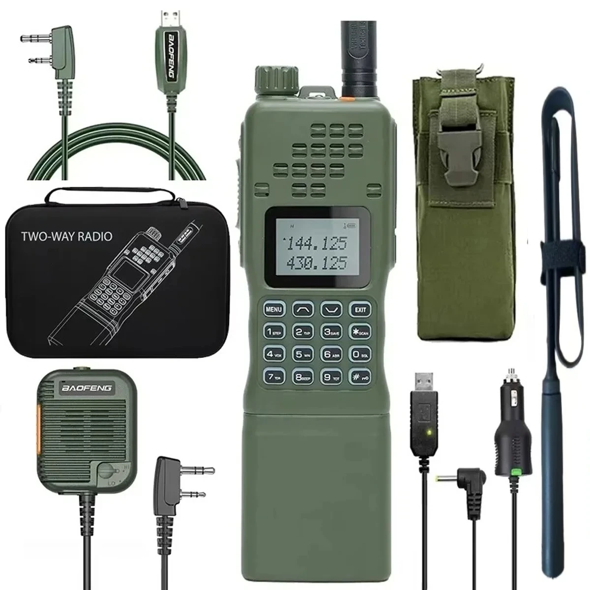 BAOFENG AR-152 15W Walkie Talkie Powerful CB Two way Radio 12000mAh Battery Tactial Long Range AN PRC-152 Dual Band Transceiver