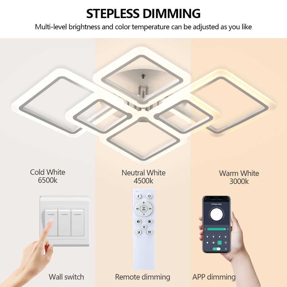 IRALAN LED-Deckenleuchte für Zuhause, Wohnzimmer, Schlafzimmer, Esszimmer, Heimbeleuchtung, Dekoration, moderne LED-Deckenleuchten