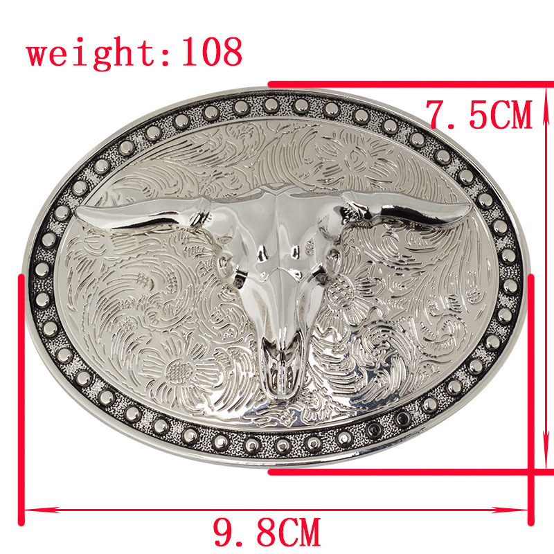 Bull Schädel Legierung Gürtel Schnalle Westlichen Cowboy Stierkämpfer Schnalle Ohne Gürtel