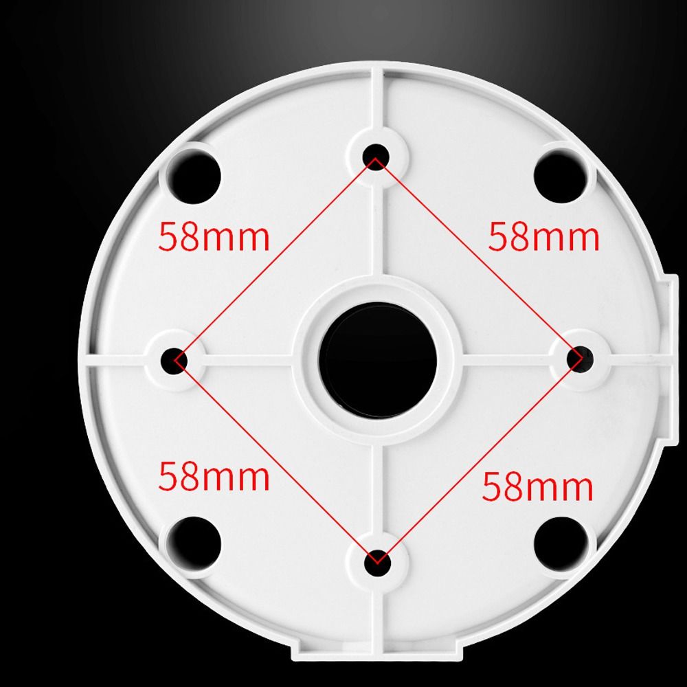 Durable White Plastic CCTV Camera Junction Box Waterproof Universal Cable Deep Base Wall Space Stand Surveillance Dome Brackets