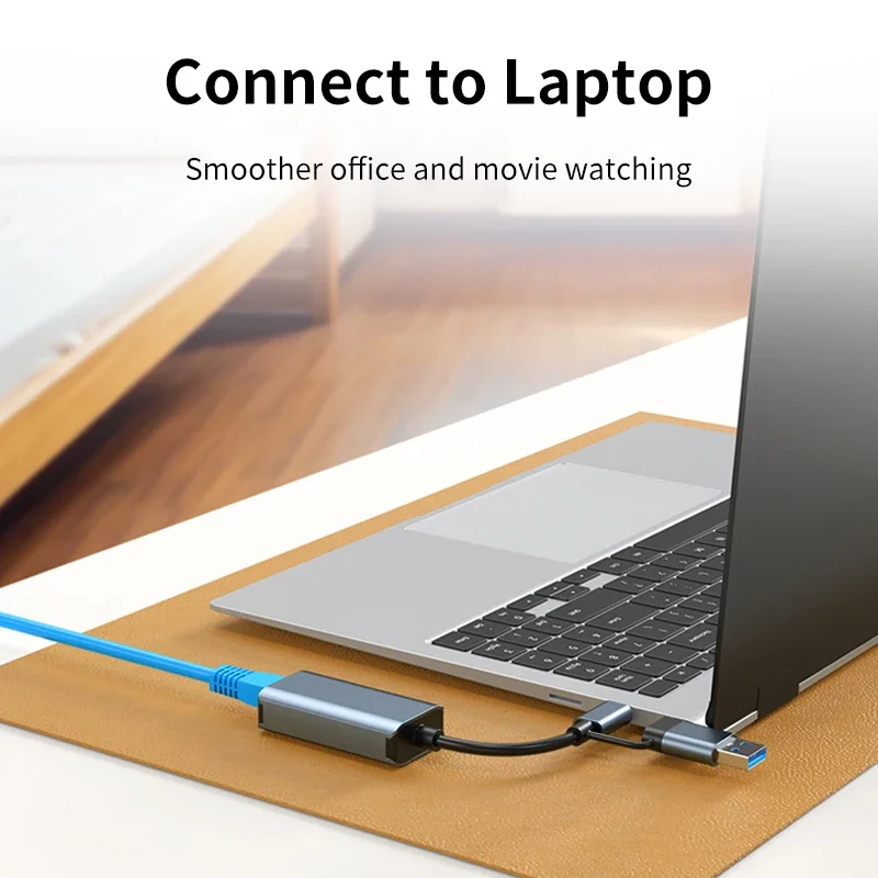 Unnlink 1000Mbps USB Ethernet Adapter USB 3.0 Type C to RJ45 Network Card for Nintendo Switch PC Laptop TV Box Internet USB Lan