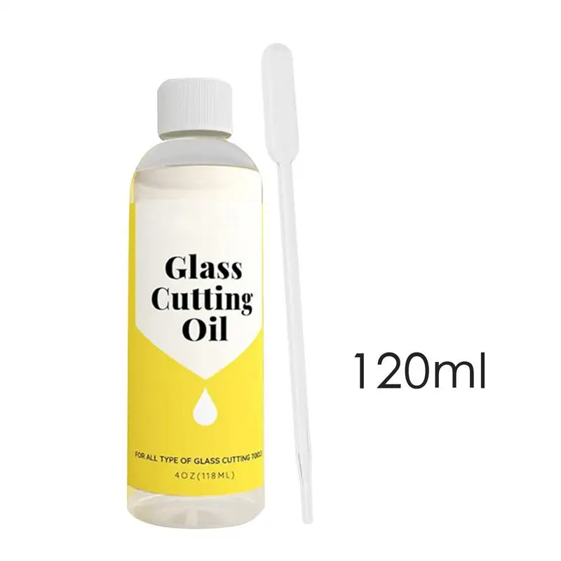 120ml 유리 절단 오일 다목적 유리 절단 도구 오일 사용하기 쉬운 병용 커터 오일 다양한 유리 절단 도구
