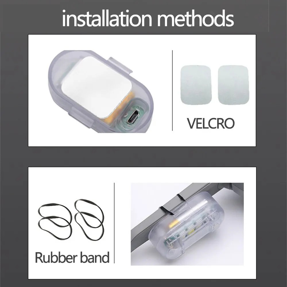 Wireless Remote Control LED Strobe Light for Car Auto Motorcycle Bike Drone Scooter Anti-collision Warning Lamp Flash Indicator