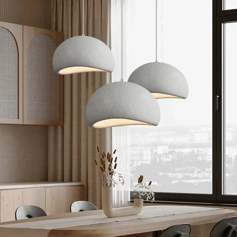 Hiện Đại Wabi-sabi Nhựa Đèn Led Mặt Dây Chuyền Đèn Sống Phòng Ăn Trang Trí Led Mặt Dây Chuyền Đèn Đèn Chùm Phòng Ngủ Treo Đèn đèn Led