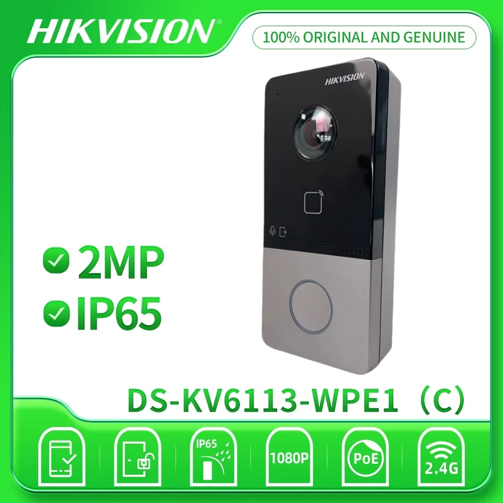 Hikvision DS-KV9503-WBE1 Metal resistente ao vandalismo Reconhecimento facial IP Villa Door Station DS-KH6320-WTE1 DS-KV6113/8113-WPE1