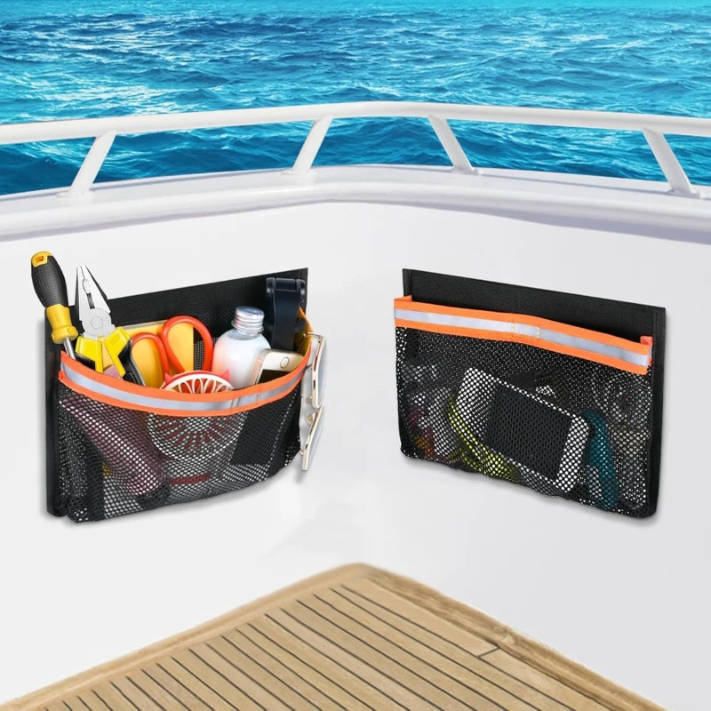 Boot-Aufbewahrungszubehör, verschließbar, reflektierend, selbstklebend, Terrassendielen, universelle Aufbewahrungstasche, Ozean-Aufbewahrung, Schiff, Werkzeuge, Zubehör