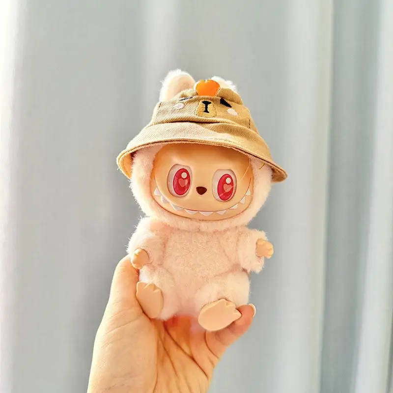 Mini Plüsch Puppe Kleidung Outfit Zubehör Für Korea Kpop Exo Labubu Idol V1 V2 blase overalls hut Kleidung Geschenk