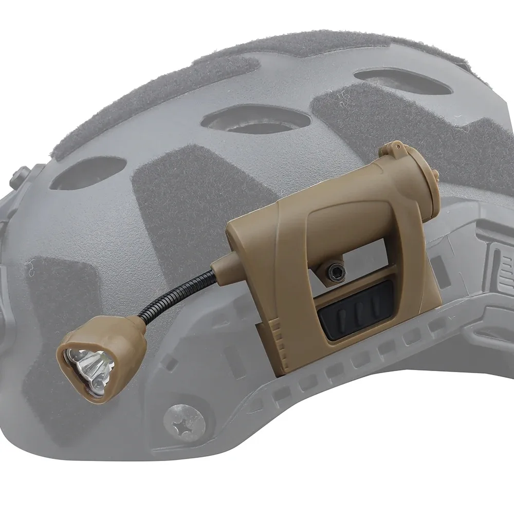 戦術的なLEDヘルメットライト,懐中電灯,屋外常夜灯,レーザー,狩猟,軍隊,サイクリング,釣り,ヘルメットランプ,3つのモード,新しい