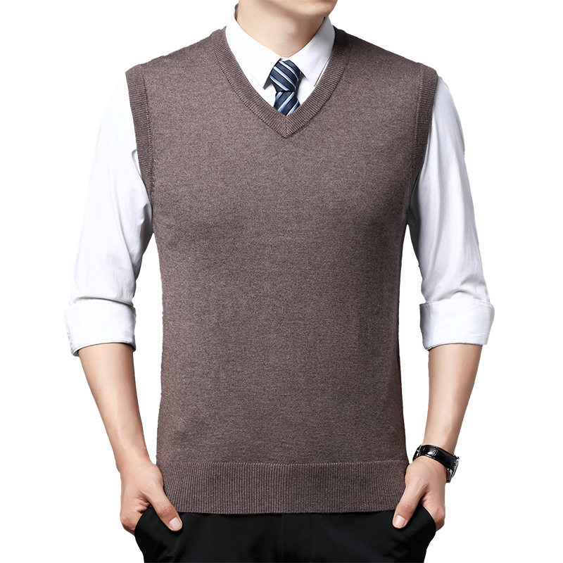 Suéter casual masculino colete quente e confortável outono inverno moda agasalhos