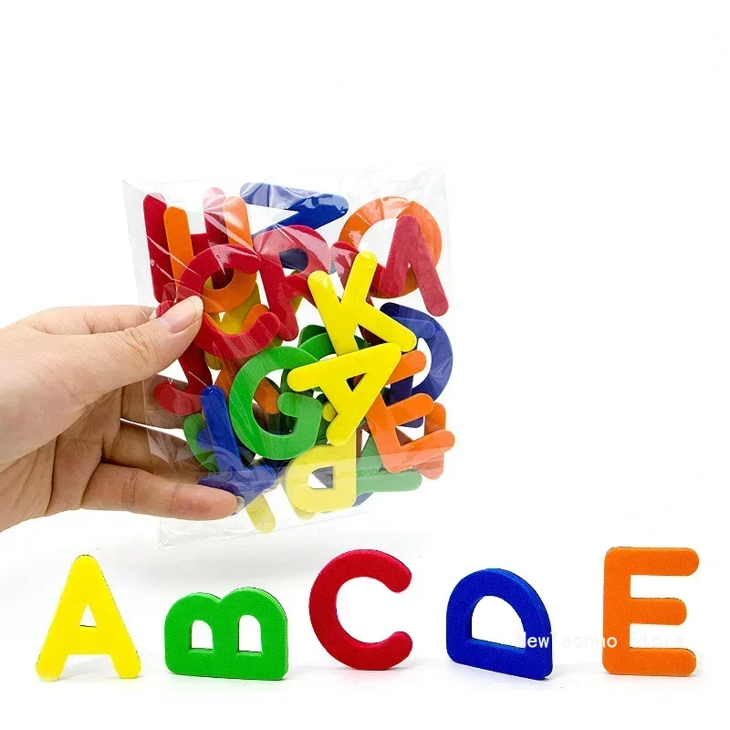 Magnetic Letters Numbers Alphabet ABC 123 Fridge Magnets Plastic Educational Preschool Learning Toy Set Uppercase Lowercase Math
