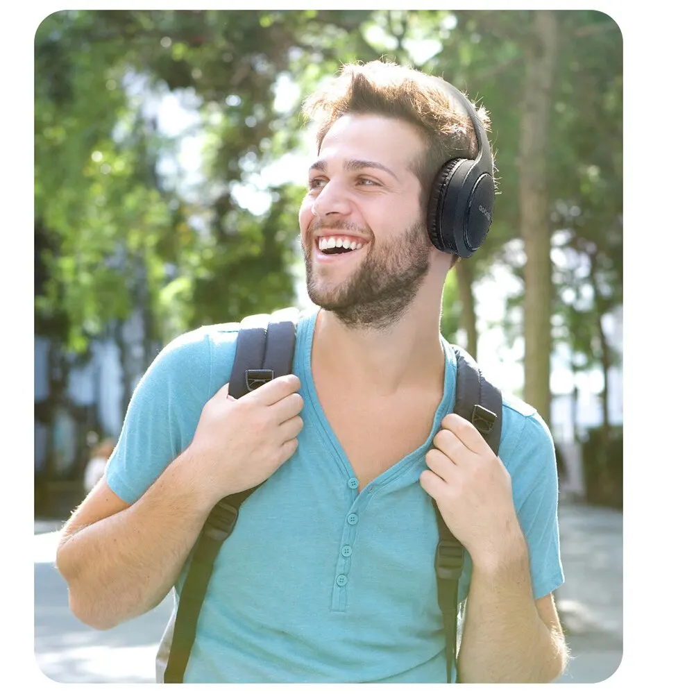 Sidoo-ワイヤレスヘッドセットjh919,Bluetooth,ステレオ,折りたたみ式,スーパーベース,ノイズリダクション,ラップトップ,PC,テレビ用