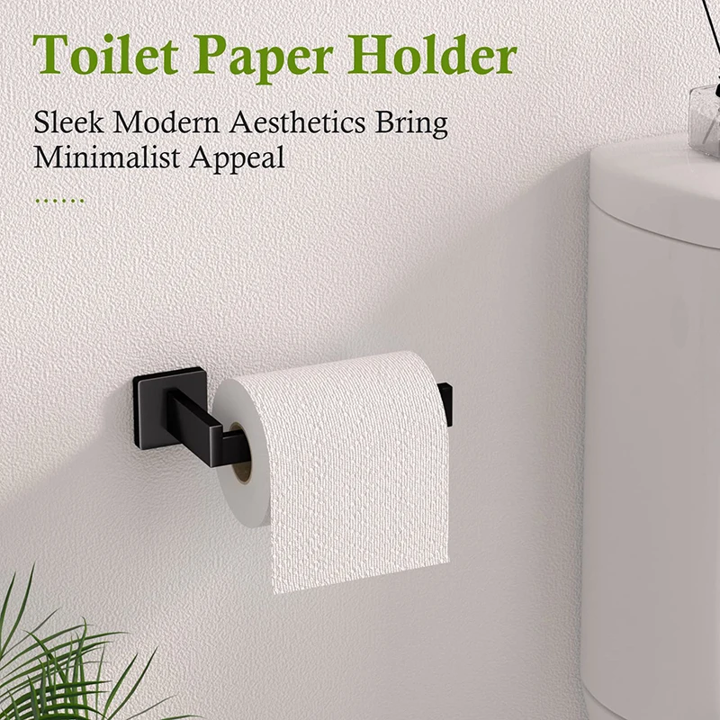 Bad Zubehör Set Matte Schwarz Wand Regal Wc Rollen Papier Halter Robe Haken Aufhänger Handtuch Schiene Bar Rack Ring Bad Hardware