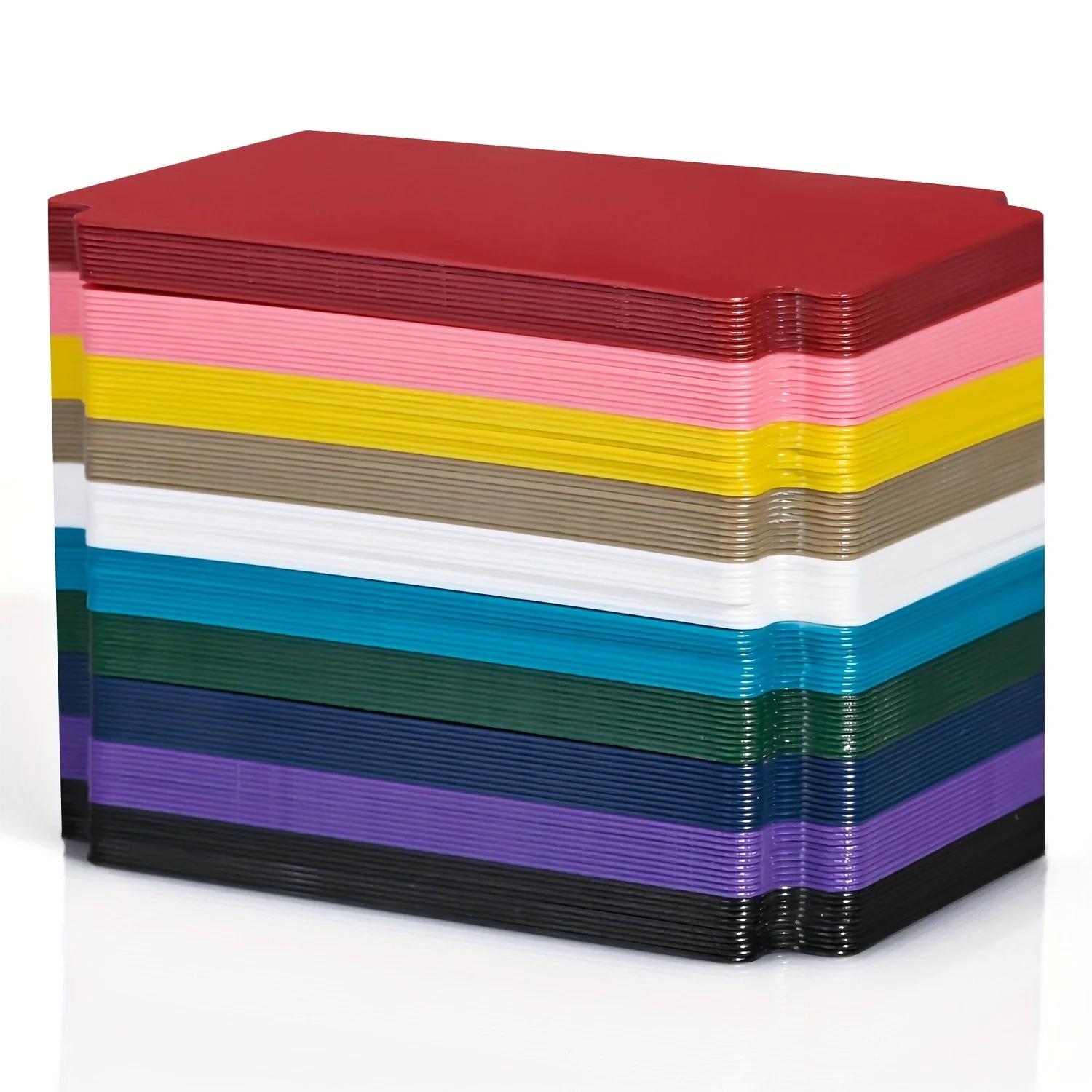 Sammelkarten-Trennblätter für Aufbewahrungsbox, mehrfarbige Trennblätter, 10-Farben-Trenner mit Laschen, passend für TCG 3,76 x 2,75 Zoll