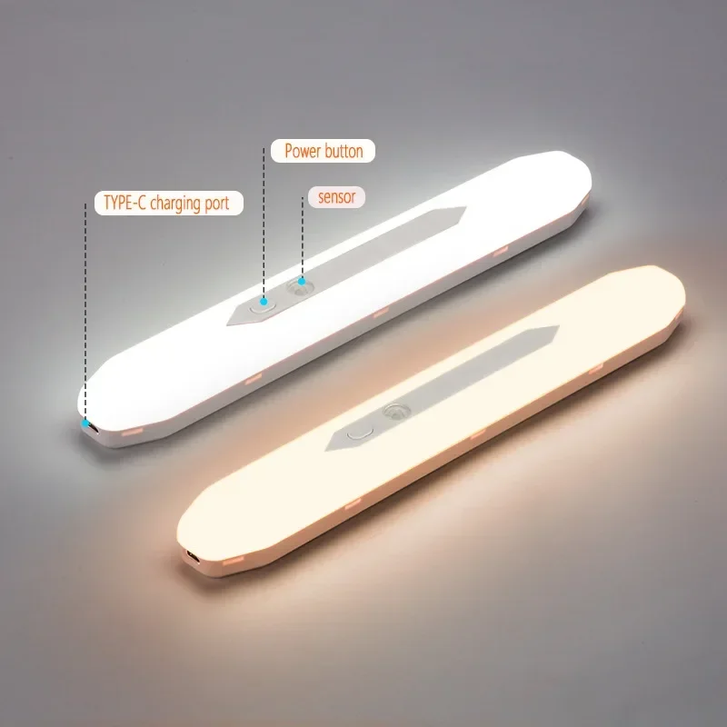 Xiaomi-luz nocturna Led con Sensor de movimiento, lámpara de pared con Detector recargable por Usb, batería de 2600mAh, atenuación continua para dormitorio