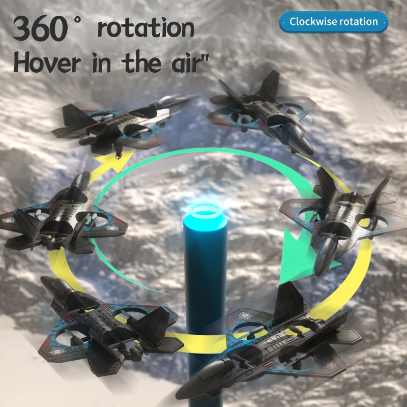 L0712 RC เครื่องบิน 2.4G รีโมทคอนโทรลเครื่องบินการตรวจจับแรงโน้มถ่วงเครื่องบินเครื่องร่อน Light โฟม EPP Fighters สําหรับเด็ก