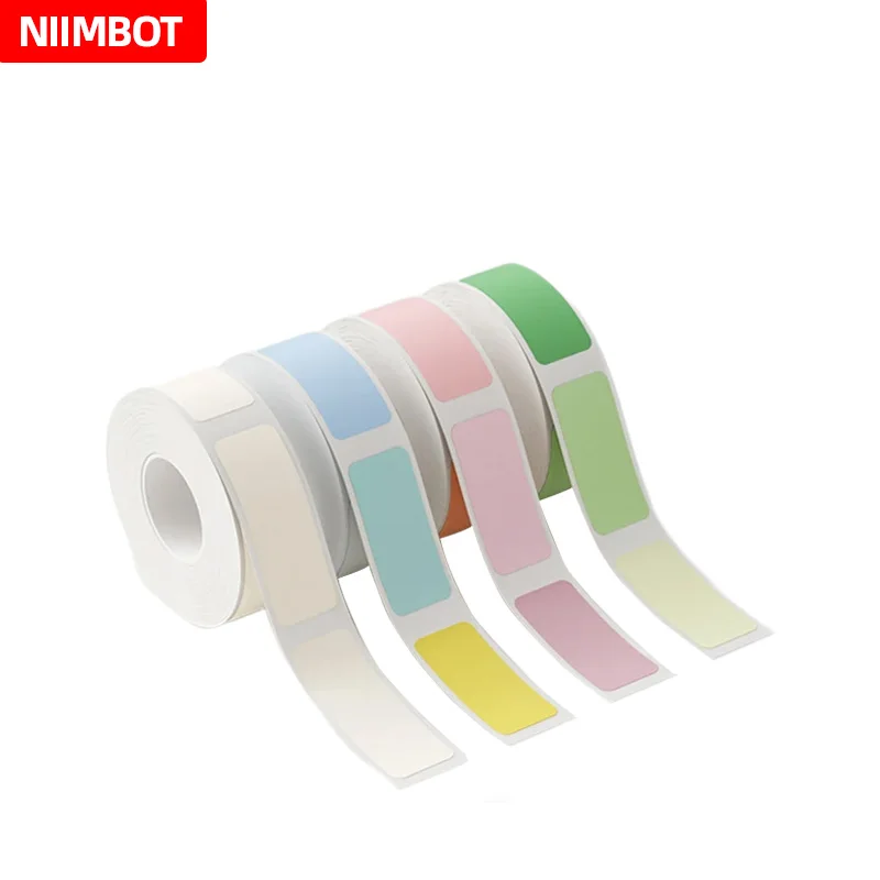 NIIMBOT D11/D110/D101 라벨 스티커 열 감지 스티커 가정용 보관 사무실 컬러 라벨 스티커 방수