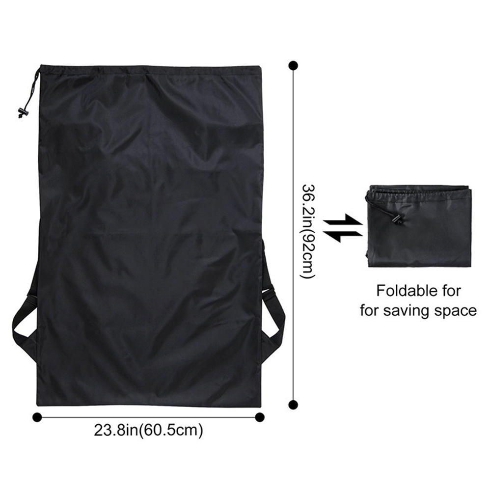 Mochila dobrável para lavanderia – Organizador de roupas sujas de grande capacidade para viagens, dormitório e academia - Poliéster resistente, cordão