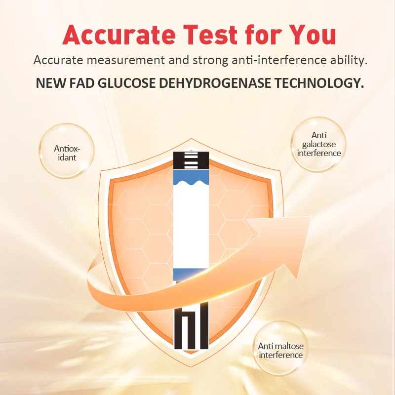 [[50/100/200/300/400 Chiếc] Sannuo Sinocare Đường Huyết Trong Lọ cho GA-3 Glucometer Màn Hình