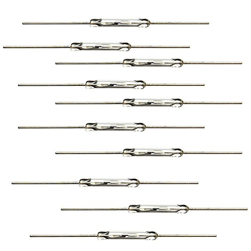 10 peças interruptor magnético n/o reed 2*14mm interruptor de indução magnética normalmente aberto para arduino