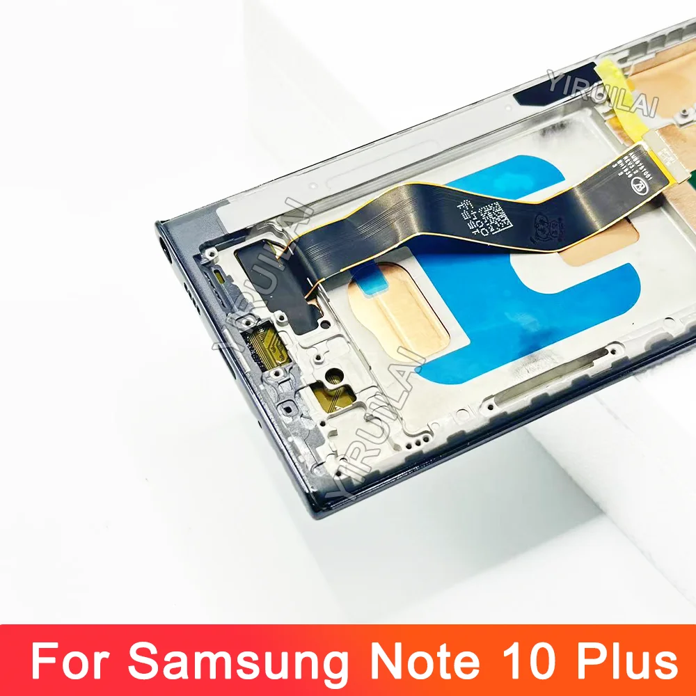 TFT Note 10 Plus Display mit Rahmen für Samsung Galaxy Note 10+ N975F N975F/DS LCD Display Touch Screen Montage Teile