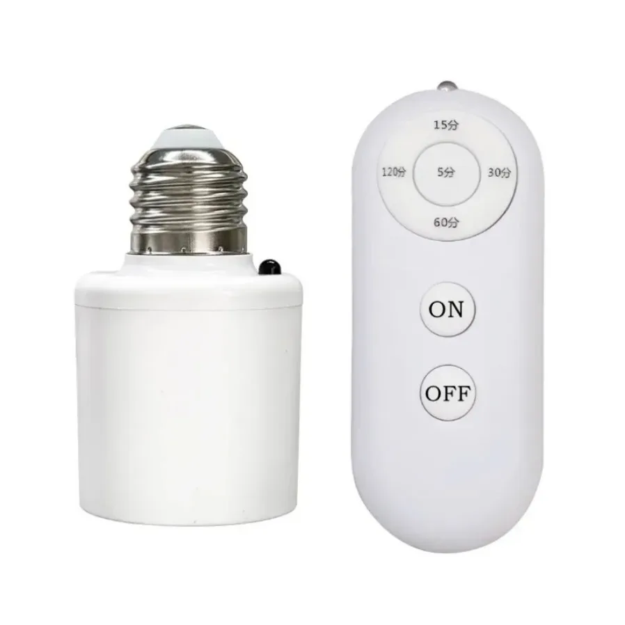 E27 85V-265V Control remoto inalámbrico temporizador inteligente interruptor portalámparas interruptor de luz múltiple habitación de bebé dormitorio hogar interruptor de temporizador inteligente