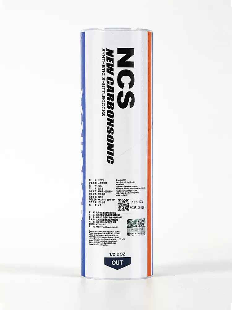 1 Tube 6 Pcs VICTOR new carbon sound NCS artificial badminton with stable flight and endurance for matches