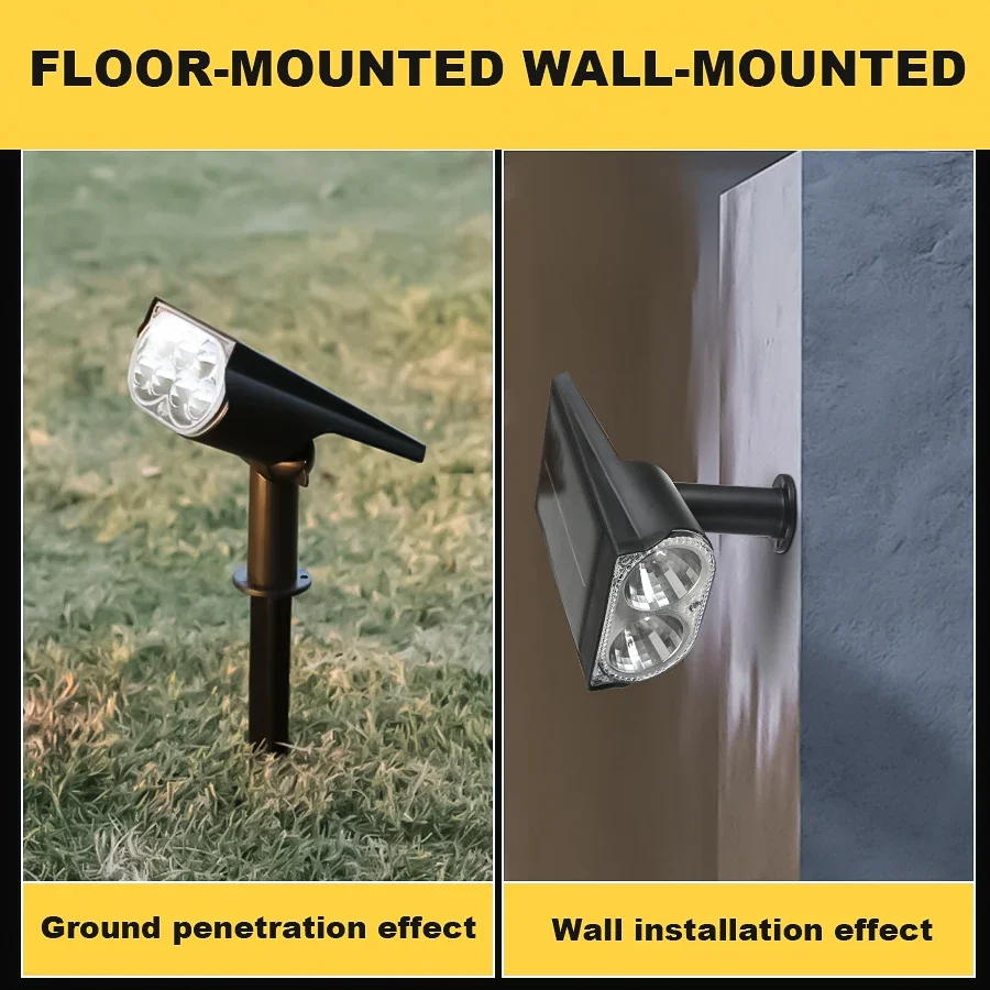 2/9 LEDs RGB Solar Licht Im Freien Landschaft Strahler Farbwechsel 2 In 1 Drahtlose Wasserdichte Solar Wand Lampe Terrasse garten