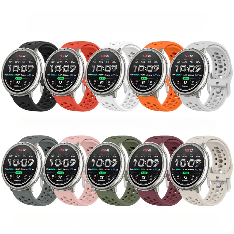 Correa de silicona para Amazfit Active 2, pulsera deportiva Original transpirable, Correa inteligente, accesorios de correa de reloj Amazfit Active2