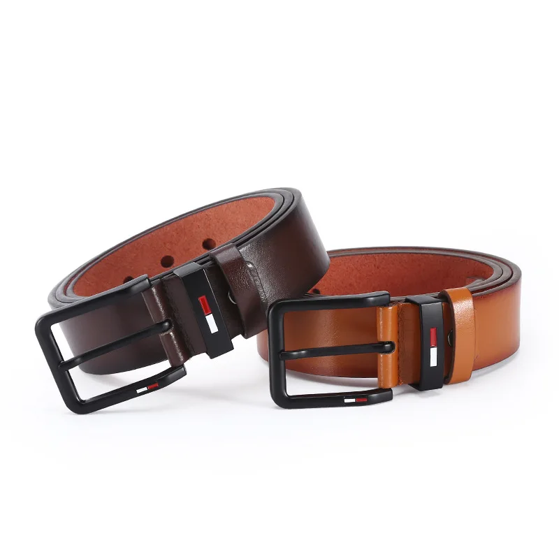 Cinturón con hebilla para hombre, cinturón versátil de moda de estilo coreano, cinturón vaquero para hombres jóvenes