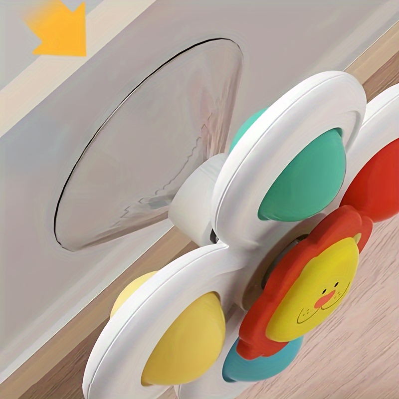 3PCS Suction Cup Rotating Toy for Baby Hand-eye Coordination Educational Training, Bath & Travel toy, Birthday Christmas Gift