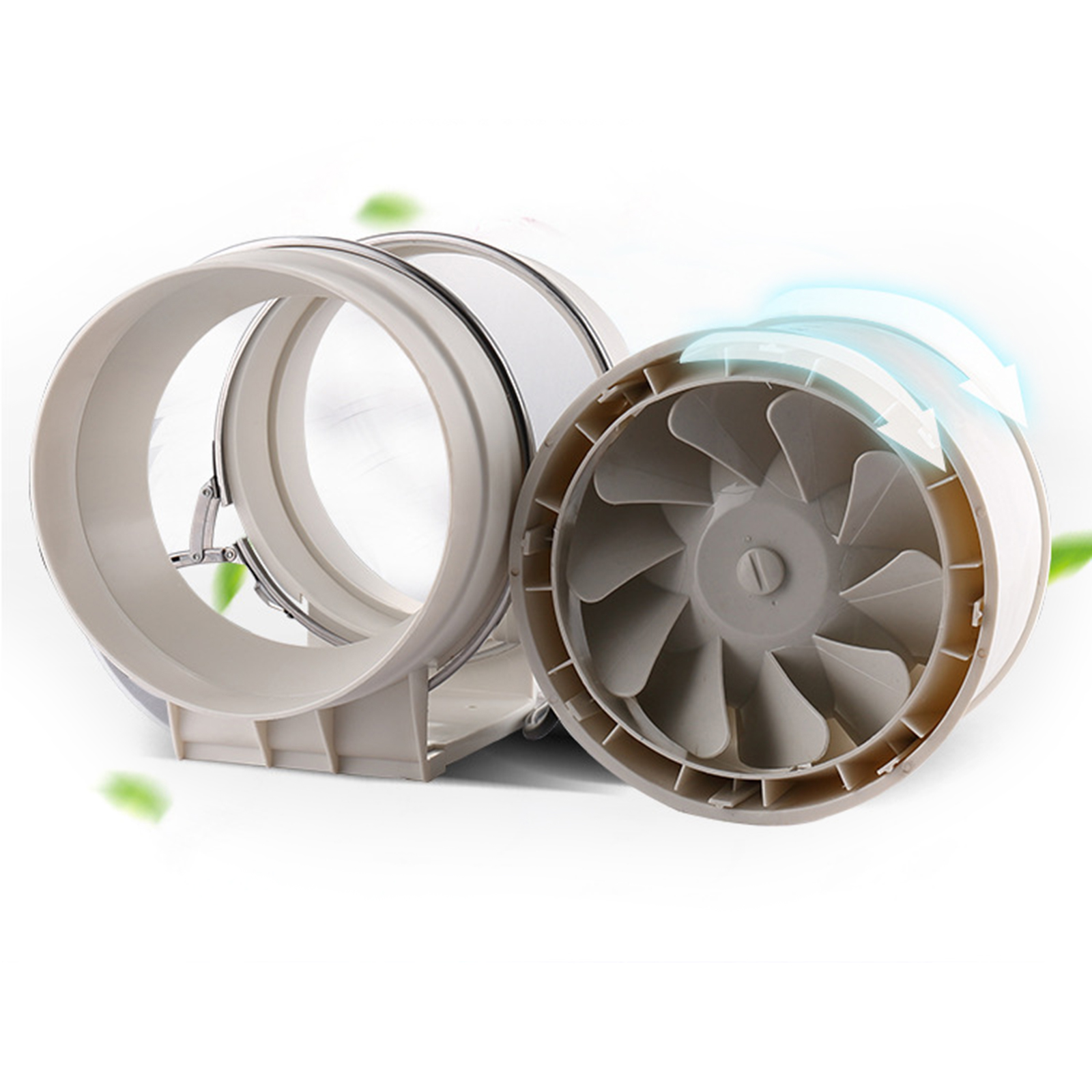 100 mm / 150 mm / 200 mm Rohrventilator, Gebläse, Badezimmer, Küche, Abluftgebläse