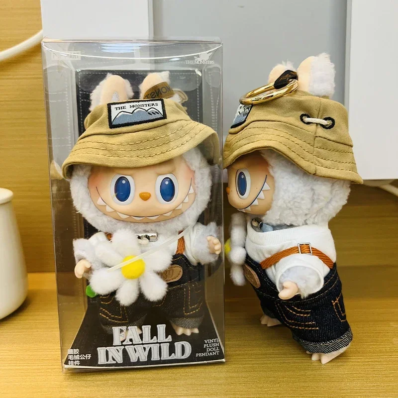 Реплика 1:1 Labubu Fall In Wild Series Lisa Same The Monsters 17 см Labubu Rag Виниловая плюшевая кукла Tide Play Подвески Подарки на складе