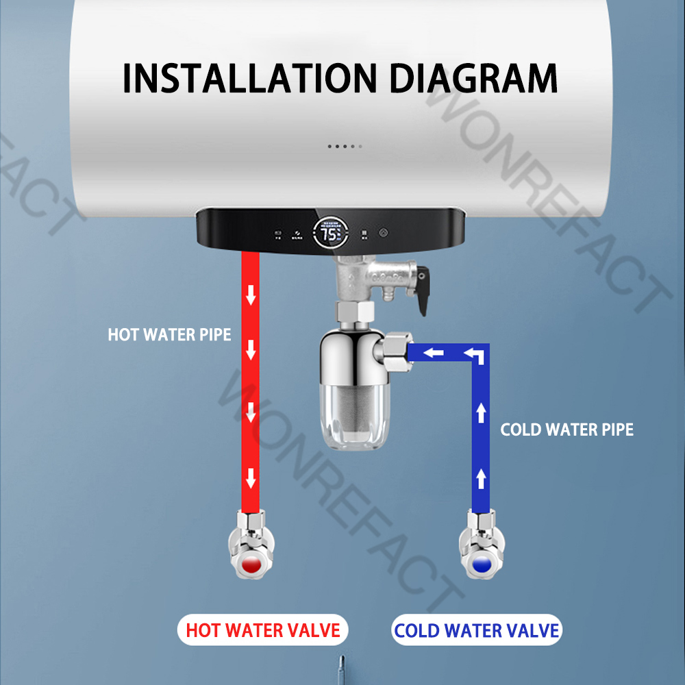 Washing Machine Effluent Purifier Front Filter Bathroom Kitchen Brass Universal Faucet Sediment Filter Water Heater Front Filter