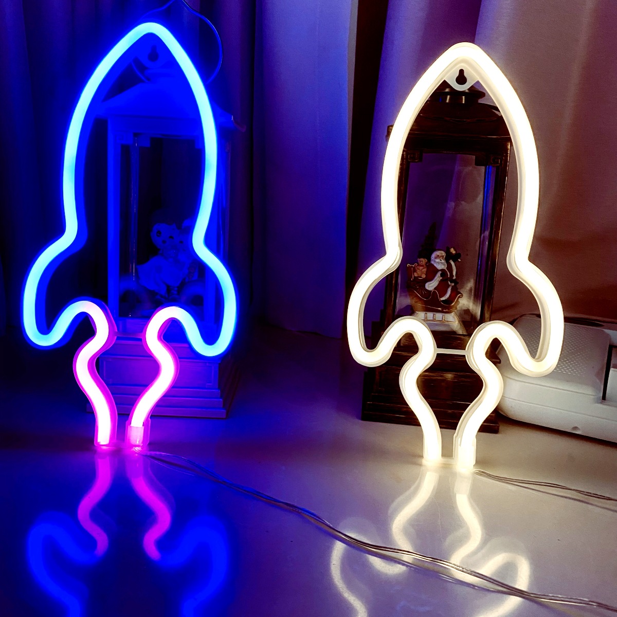 Neonlicht Party LED Aliens ET Erde Planet Rakete Led Nachtlicht für Schlafzimmer Dekor Neon Schild Tapete Weihnachtsdekoration
