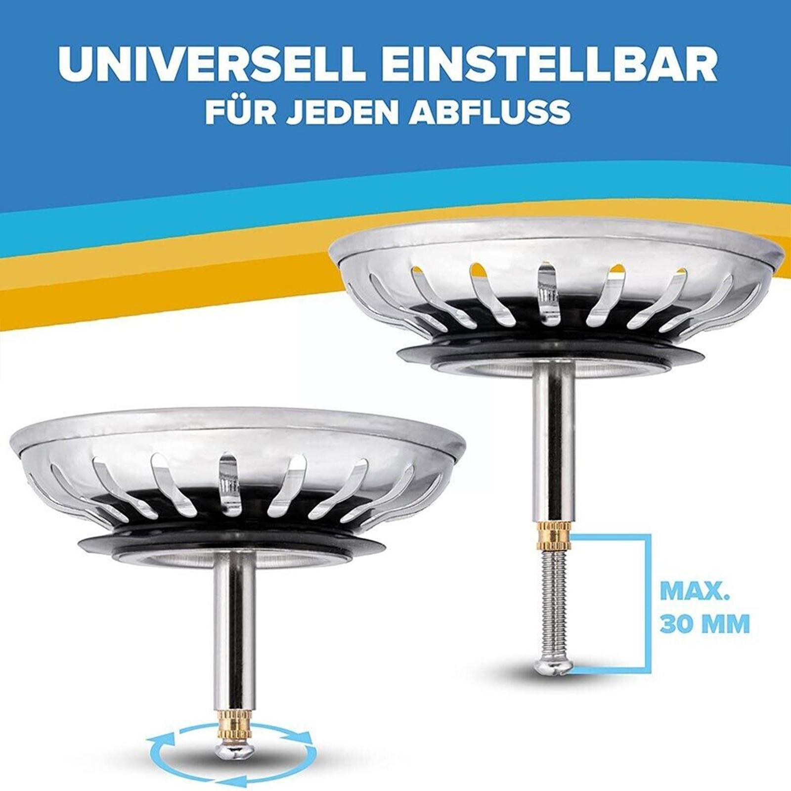 Stahl Ersatz Sieb 79/82mm Küche Stopper Becken Abtropffläche Stecker Leach Wasser Filter Waschbecken Korb Abfall Belastung A1p0