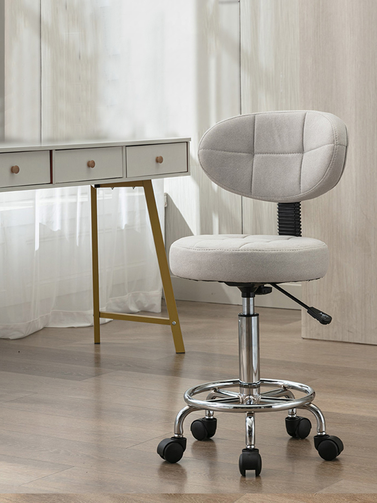 Taburete de peluquería, muebles de salón, sillas de barbería, silla de tatuaje Stylis, silla de trabajo giratoria elevable con polea para uñas de belleza