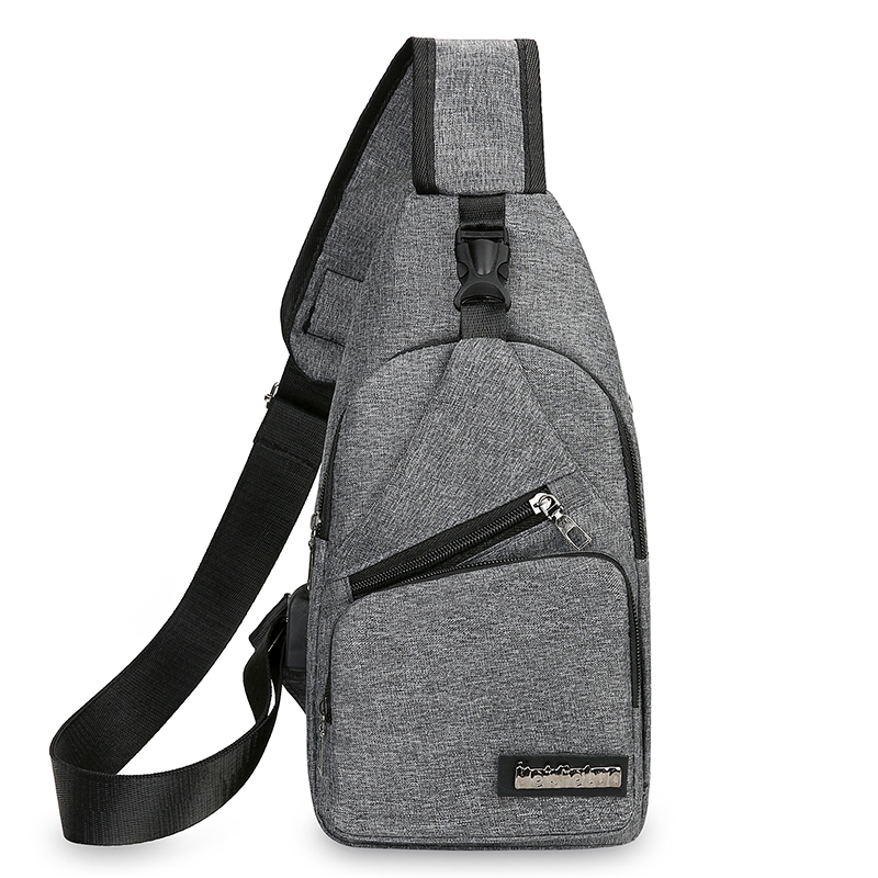 2023 neue männer USB Smart Brust Tasche Umhängetasche Umhängetasche Leinwand Koreanische Casual männer Tasche