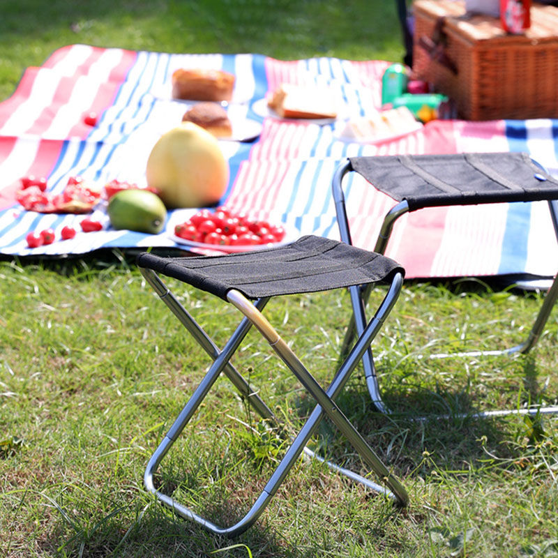 Taburete plegable portátil para actividades al aire libre, silla para acampar, pescar, hacer colas en metro y tren