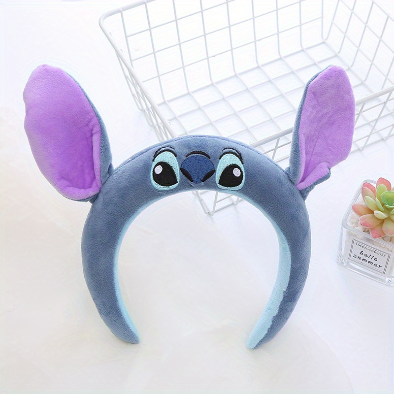 Disney Stichแถบคาดศีรษะน่ารักการ์ตูนตลกแถบคาดศีรษะตกแต่งHeadband Plush Anti-Slipแถบคาดศีรษะของขวัญหญิง